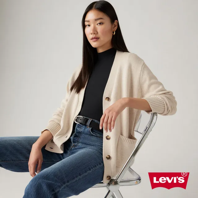 【LEVIS】女款針織罩衫外套 / 混羊毛 熱賣單品 000O0-0001