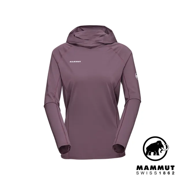 【Mammut 長毛象】Selun FL Sun Hoody Women 機能套頭連帽上衣 波動紫 女款 #1016-01430