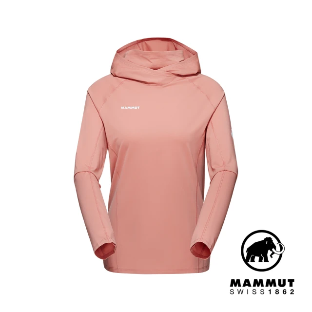 【Mammut 長毛象官方直營】Selun FL Sun Hoody Women 機能套頭連帽上衣 石英粉 女款 #1016-01430