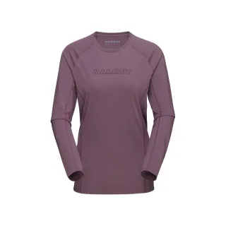 【Mammut 長毛象】Selun FL Longsleeve Logo Women 機能LOGO長袖T恤 波動紫 女款 #1016-01450