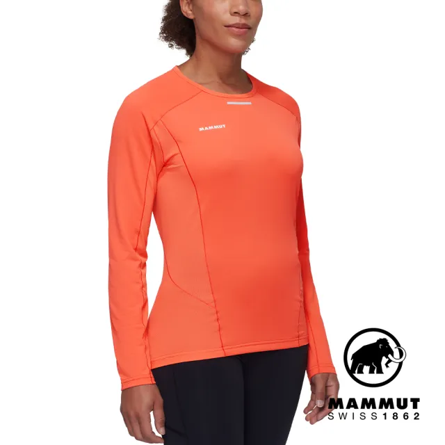 【Mammut 長毛象】Aenergy FL Longsleeve Women 輕量抗菌長袖排汗衣 蜜桃粉 女款 #1016-01380