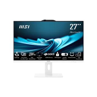 【MSI 微星】27型i5十核液晶特仕電腦(PRO AP272P 14M-633TW-SP7/i5-14400/32G/2TB+1TB SSD/W11)