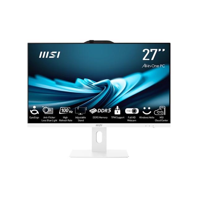【MSI 微星】27型i5十核液晶特仕電腦(PRO AP272P 14M-633TW-SP1/i5-14400/16G/512G SSD/W11)
