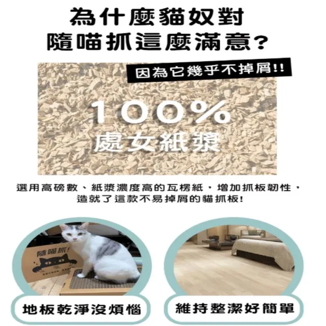 【ParkCat 無敵貓糧】機能性貓抓板(兩入)