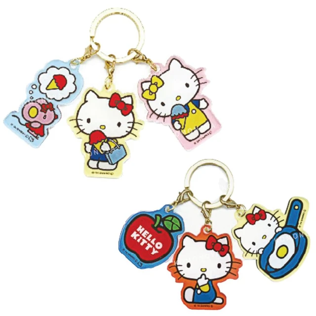 小禮堂 Sanrio 三麗鷗 絨毛玩偶造型收納袋吊飾 - 邱