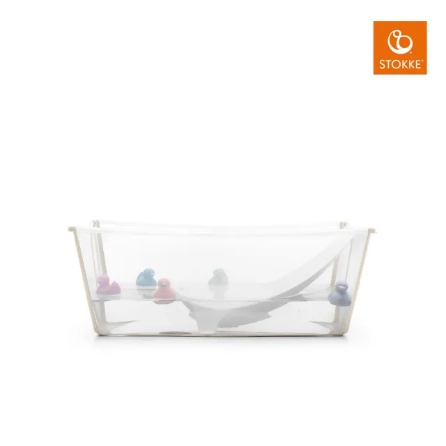 【STOKKE 官方直營】Flexi Bath Bundle摺疊式浴盆套裝-含初生嬰兒浴架 新色上市(嬰兒澡盆/摺疊澡盆)