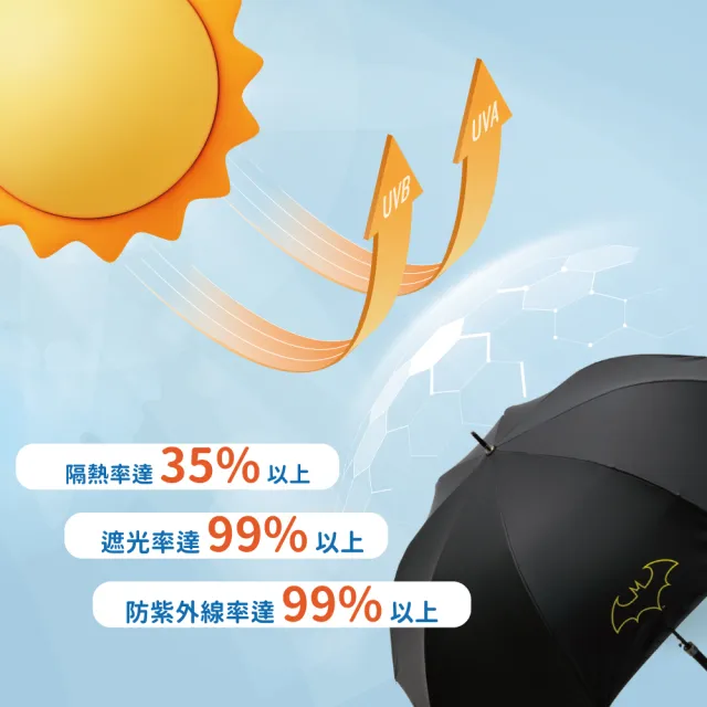 【Skater】抗風晴雨兩用 紳士折疊傘 55cm(哈利波特/蝙蝠俠)