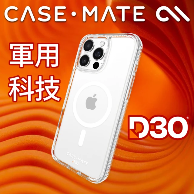 CASE-MATE 美國 CASE-MATE iPhone 16 Pro Max Tough D3O 極強悍 MagSafe 防摔手機殼 - 透明