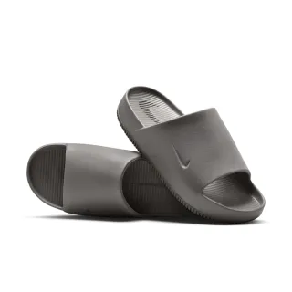 【NIKE 耐吉】拖鞋 涼鞋 防水 運動 休閒 男鞋 女鞋 NIKE CALM SLIDE 灰色 厚底 Q彈 踩屎感(FD4116002)