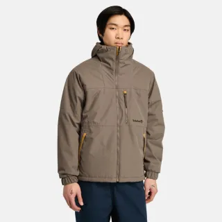 【Timberland 官方旗艦】男款咖啡色PrimaLoft R防水保暖外套(A5M5EBK0)