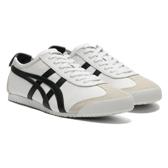 Onitsuka Tiger】鬼塚虎麂皮拼接白底黑虎爪紋MEXICO 66 休閒鞋