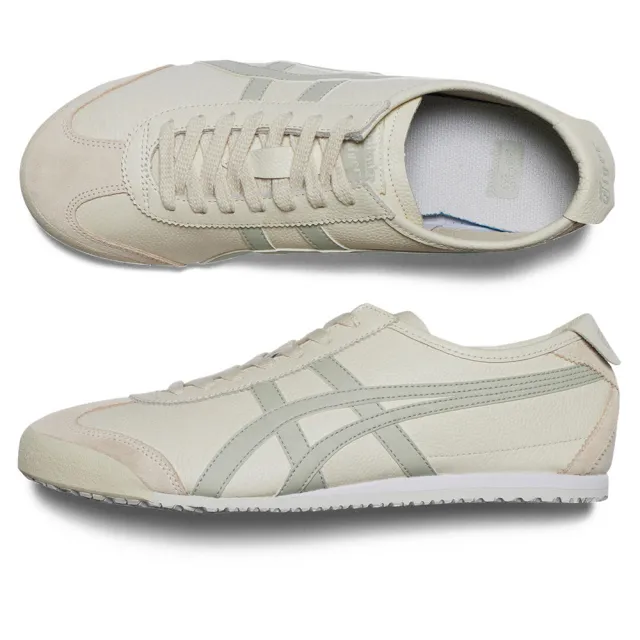 Onitsuka Tiger】鬼塚虎官方旗艦店米底灰綠虎爪紋MEXICO 66
