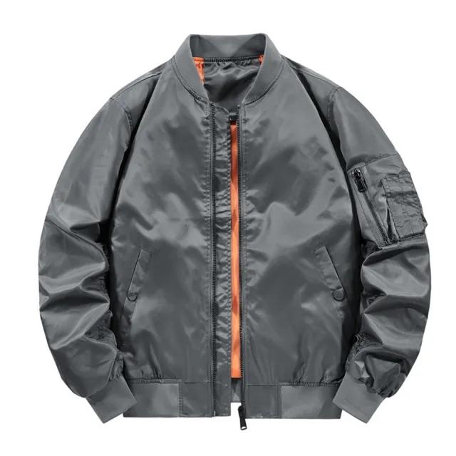 【巴黎精品】現貨+預購 軍裝外套復古工裝古著(MA1飛行防風簡約男夾克4色a1hg48)