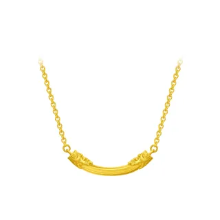 【周大福】傳承系列 世無雙黃金項鍊_計價黃金(鍊長40cm)