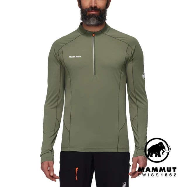 Mammut 長毛象 Aenergy FL Half Zip LS Men 輕量抗菌半拉鍊長袖排汗衣 沼澤綠 男款 #1016-01330