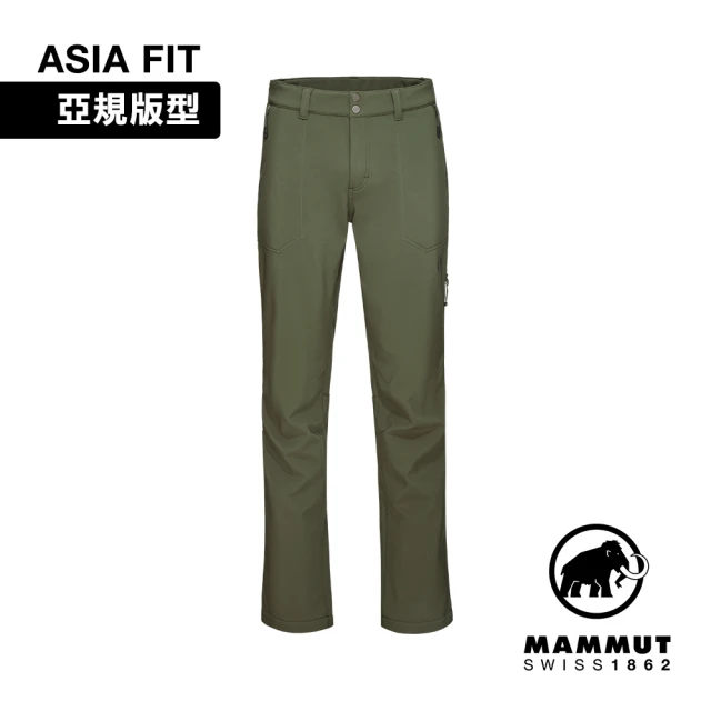 Mammut 長毛象 Runbold Winter SO Pants AF Men 冬季防潑水健行長褲 深沼澤綠 男款 #1021-01400