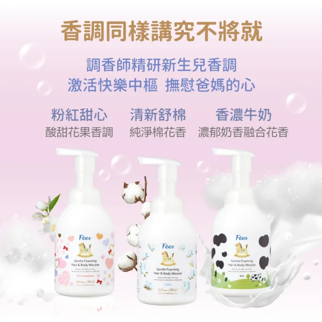 【Fees 法緻】嬰兒洗髮沐浴泡泡400ml 2入組