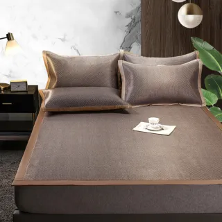 【DeKo岱珂】輕奢天然雙效涼感冰絲冰藤涼蓆-單人90*186cm(床墊/學生床蓆/藤蓆/涼蓆)