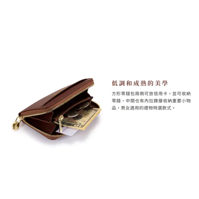 【Crocodile】雙11 輕巧零錢包推薦 男女適用 義大利植鞣皮-Naturale系列-0103-11019-鱷魚皮件(
