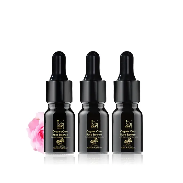 【Bonnie House 植享家】有機奧圖玫瑰原精5ml(三入組)