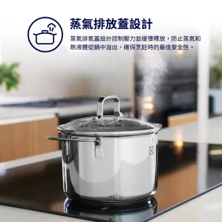 【Electrolux 伊萊克斯】不鏽鋼鍋具五件組(EACWSS5P)