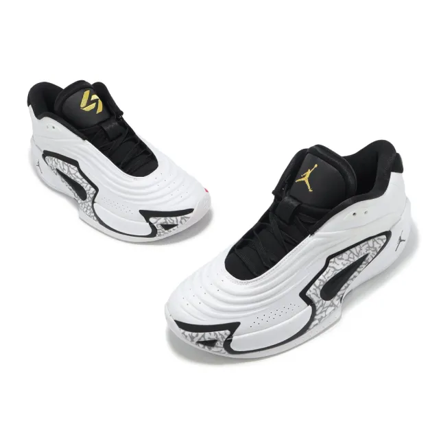 【NIKE 耐吉】籃球鞋 Jordan Luka 3 PF Motorsport 男鞋 白 黑 金 紅 D77 3代(FQ1285-170)