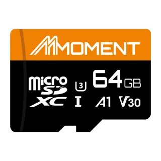 【五入組Moment】MicroSD SDXC UHS-I A1V30 MM13 64GB 記憶卡(64GB 5入組)