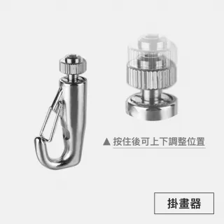 【菠蘿選畫所】畫軌/頂軌通用配件零售 - 掛畫器(掛畫軌道五金/掛展畫廊掛畫勾/吊圖勾/掛畫鉤)