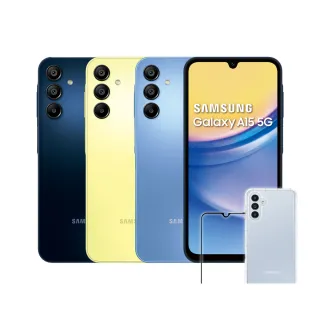 【Samsung 三星】Galaxy A15 5G 6.5吋(6G/128G/聯發科天璣6100+/5000萬鏡頭畫素)(超值殼貼組)