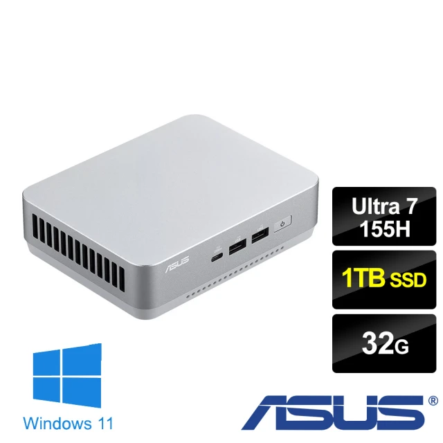 ASUS 華碩ASUS 華碩 Ultra7十六核{NUC 14 PRO PLUS RNUC14RVSU7089A0I}迷你電腦(Ultra7 155H/32G/1TB SSD/W11)