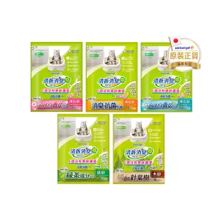 【Unicharm Pet 清新消臭】抗菌貓砂3.8L-4L-3包組(沸石砂/紙砂/針葉砂/消臭大師)