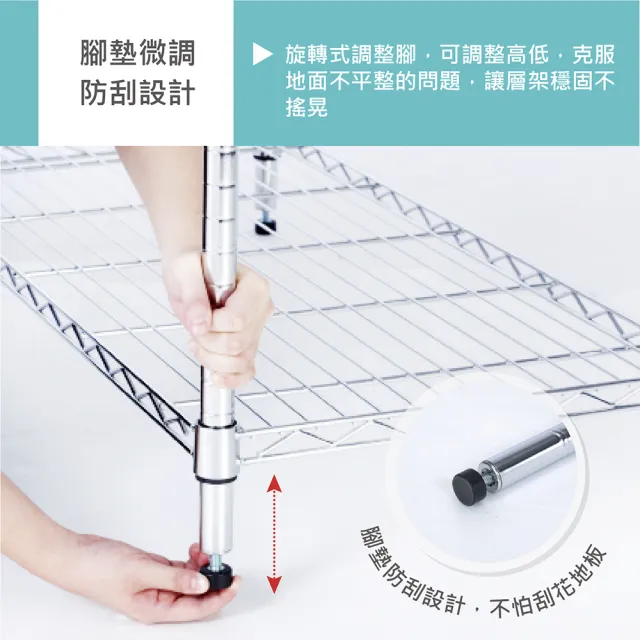【KIWISH】MIT耐重型四層置物架60x46x150cm(鐵架/收納架/四層架/置物架/層架/波浪架/鐵力士架/收納層架)