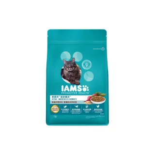 【IAMS愛慕思】健康優活 貓乾糧 1kg 寵物/貓飼料/貓食(室內貓、體重管理及化毛營養配方)