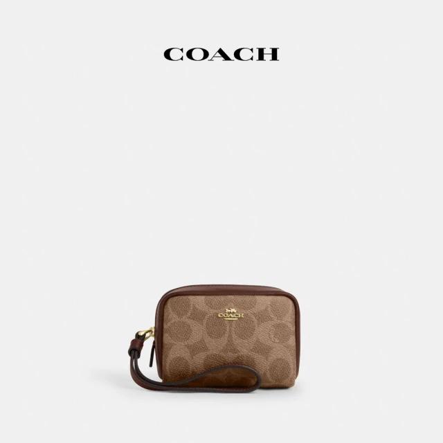 COACHCOACH 經典Logo手拿包-IM/棕黃色/棕色(CW907)