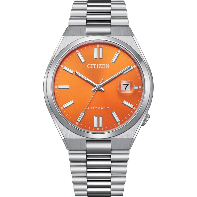 【CITIZEN 星辰】Mechanical 時尚機械腕錶 男錶 女錶 手錶 指針錶-橘40mm(NJ0151-88Z)