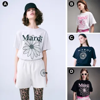 【MARDI MERCREDI】雙11印花短TEE 燕麥 藍 白 黑  經典小雛菊 TSHIRT FLOWERMARDI / UNIV