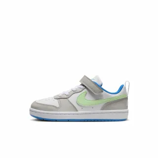 【NIKE 耐吉】COURT BOROUGH LOW RECRAFT PS 中童 童鞋 休閒鞋-白藍綠(DV5457005)