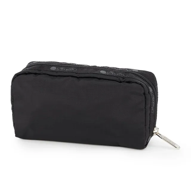 【Lesportsac】Rectangular Cosmetic 長形化妝包 收納包 送禮 禮物 推薦 女包(經典黑)