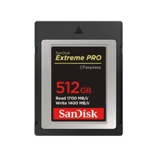 【SanDisk 晟碟】專業超極速 256GB ExtremePro Cfexpress Card Type B(極速1700MB/秒 原廠有限永久保固)