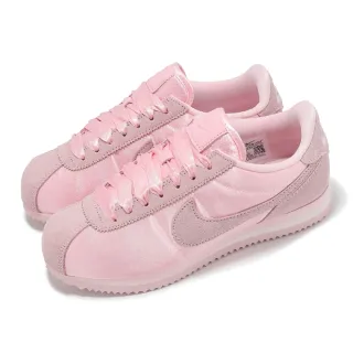 【NIKE 耐吉】阿甘鞋 Wmns Cortez Textile 女鞋 粉紅 緞面 復古 休閒鞋(FV5420-600)