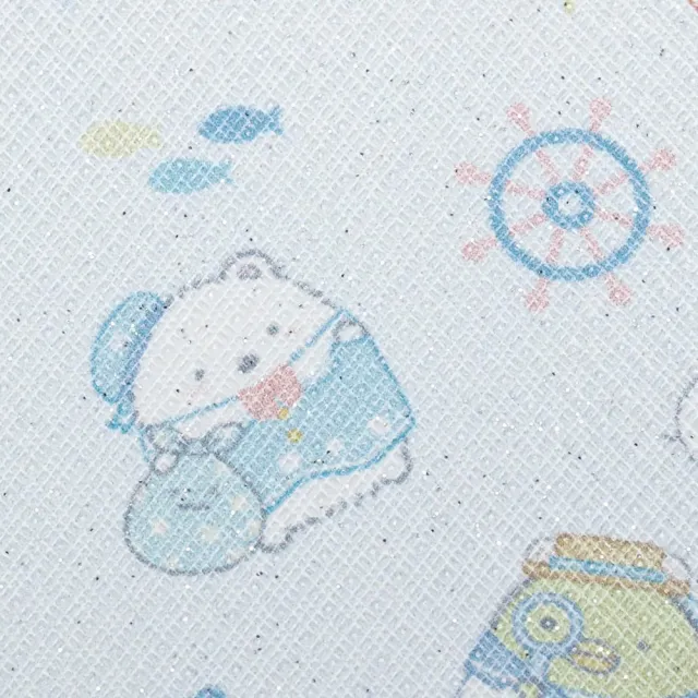 【San-X】雙11 角落生物 角落小夥伴 大白熊的故鄉系列 皮質票卡夾零錢包 水手風
