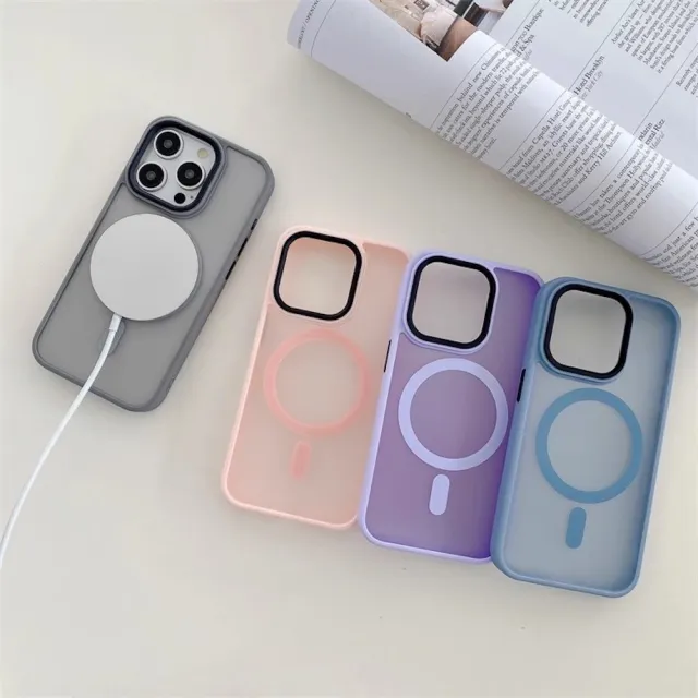 【LOYALTY】iPhone16Plus/16Pro/16ProMax磁吸磨砂膚感半透明防摔手機保護殼 9色