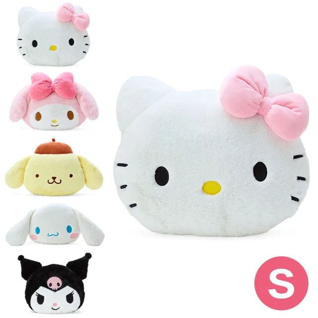 SANRIO 三麗鷗 角色大臉造型絨毛靠墊 S