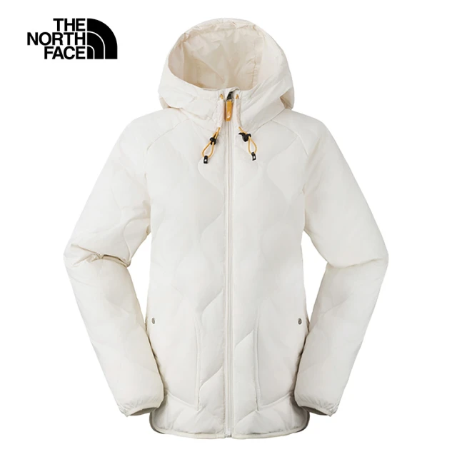 The North Face 北面女款黑色防水透氣保暖連帽羽