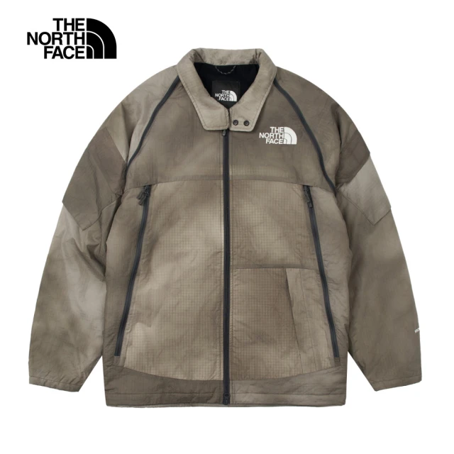 The North Face 北面男款綠色防潑水保暖連帽鋪棉