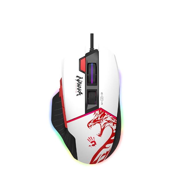 【A4 Bloody 雙飛燕】W95MAX/NARAKA永劫無間聯名 x 靈敏調效RGB電競滑鼠(限量版)
