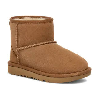 【UGG】童鞋/靴子/真皮雪靴/厚底靴/Classic Mini II(栗子棕-UG1017715KCHE)