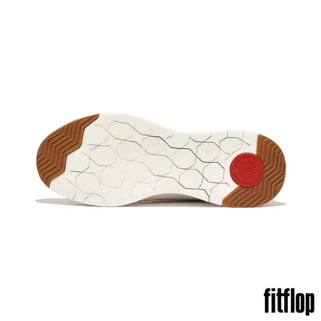 【FitFlop】ANATOMIFLEX MENS 混合材質拼接休閒鞋-男(都會白)