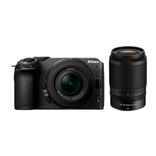 【Nikon 尼康】Z30+NIKKOR Z DX 16-50mm F3.5-6.3 VR +50-250mm F4.5-6.3 VR 雙鏡組(公司貨)