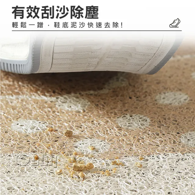 【Osun】80x120cm現代簡約絲圈入戶地墊玄關刮泥防滑地毯耐磨除塵(千山萬水特惠價CE443)